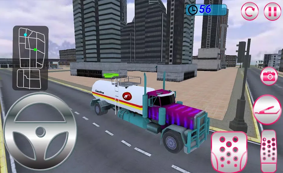 Pink Gas Delivery Game Screenshots