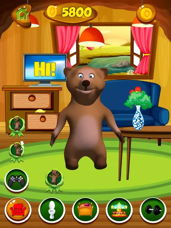 Talking Bear Pet iPad  Screenshots