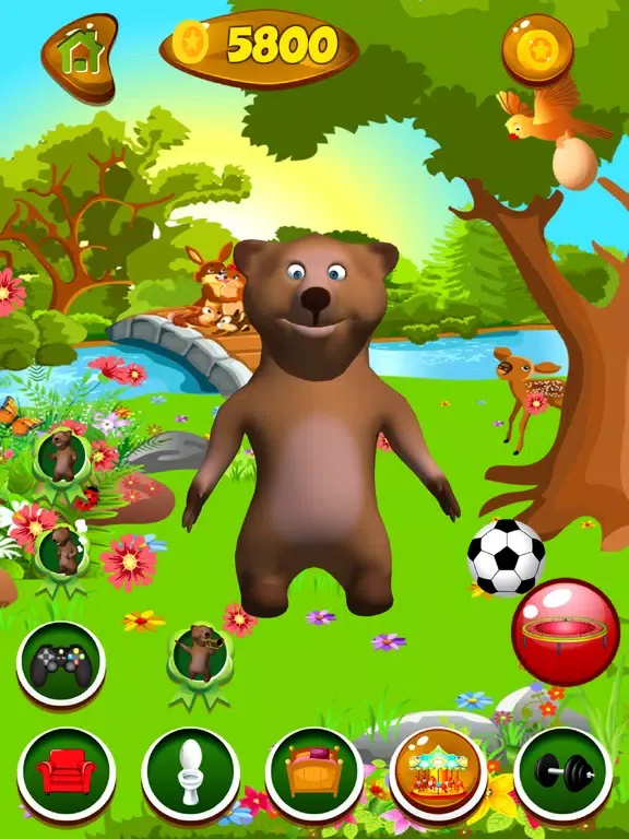 Talking Bear Pet iPad  Screenshots