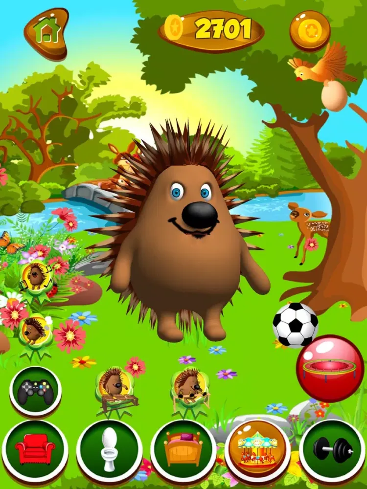 Capturas de tela do Talking Hedgehog iPad 