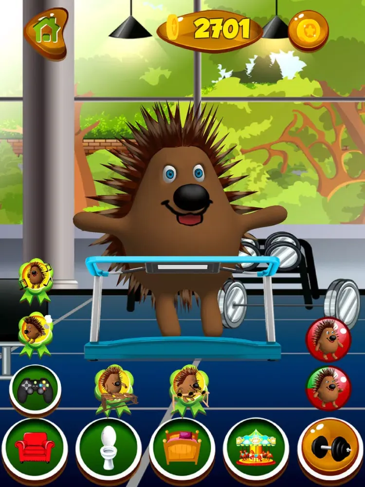 Capturas de tela do Talking Hedgehog iPad 