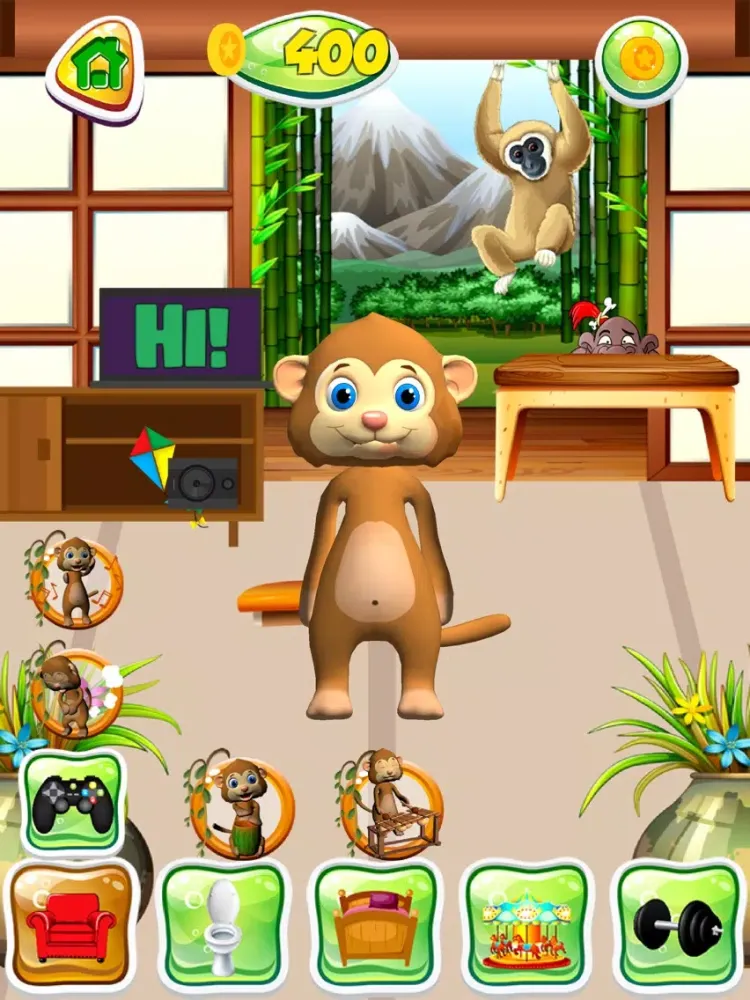 Скриншоты Talking Monkey Pet iPad 