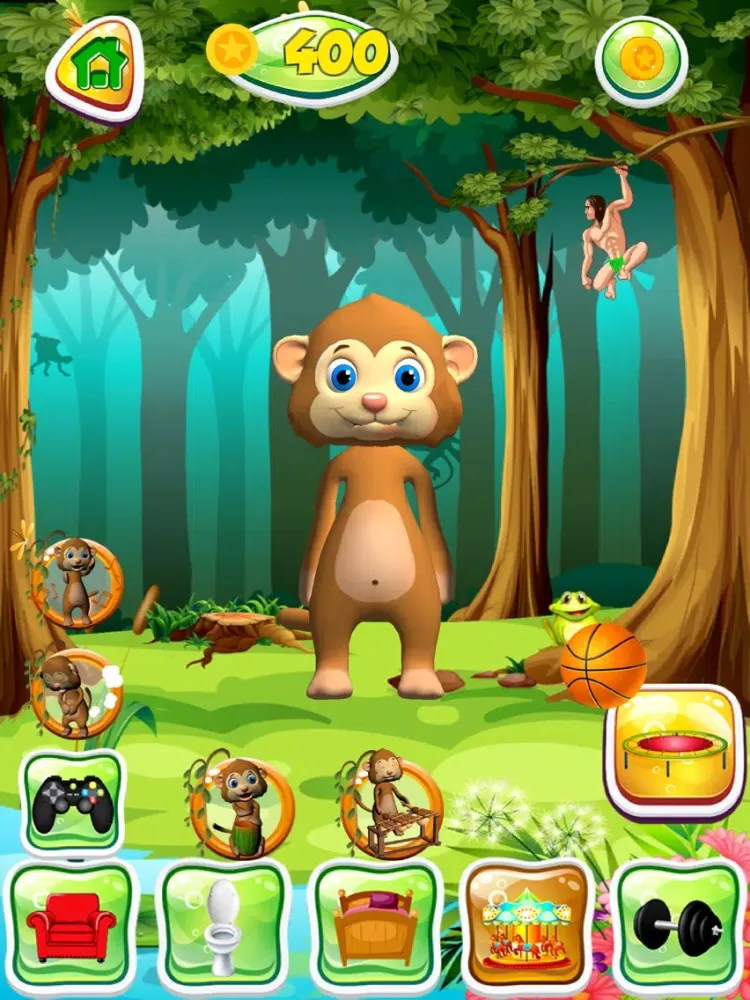 Скриншоты Talking Monkey Pet iPad 