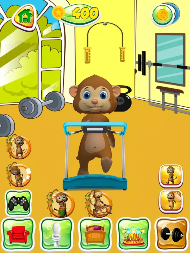 Скриншоты Talking Monkey Pet iPad 