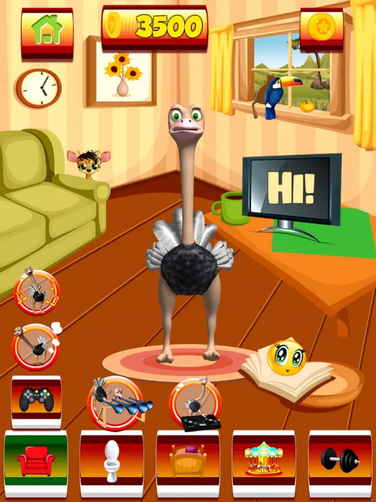 Talking Ostrich iPad  Ekran Görüntüleri