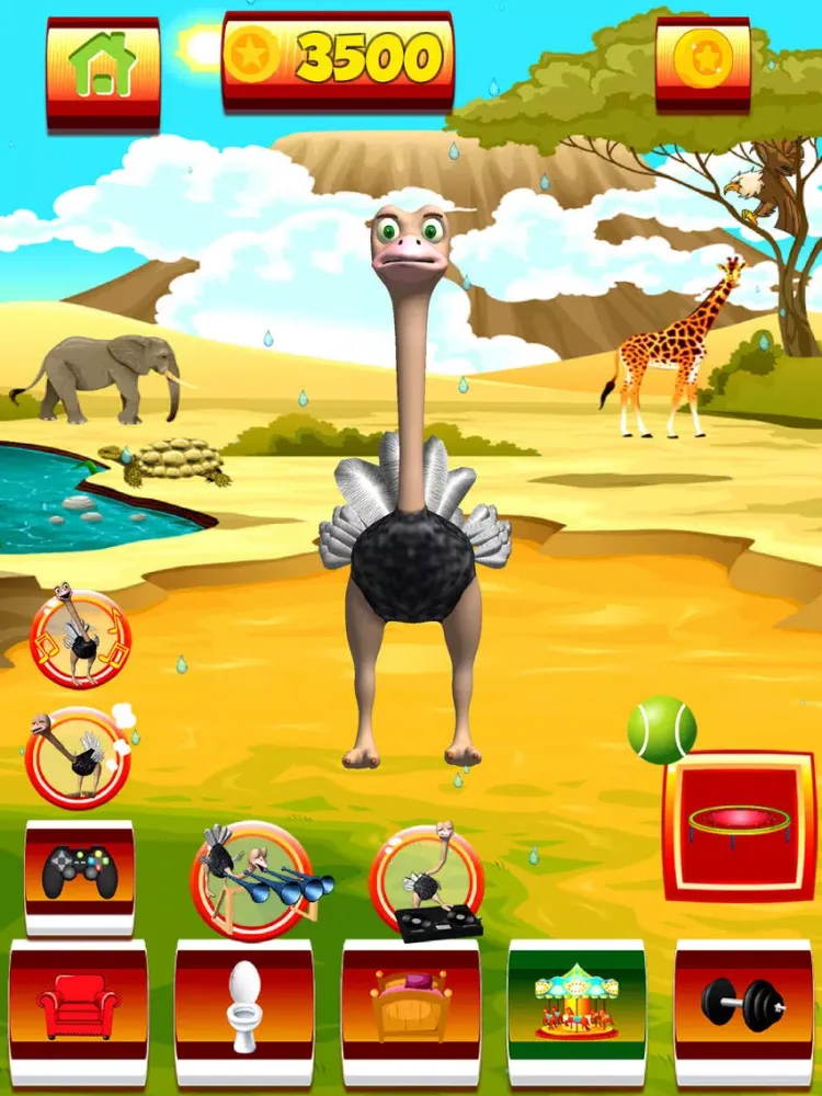 Talking Ostrich iPad  Ekran Görüntüleri