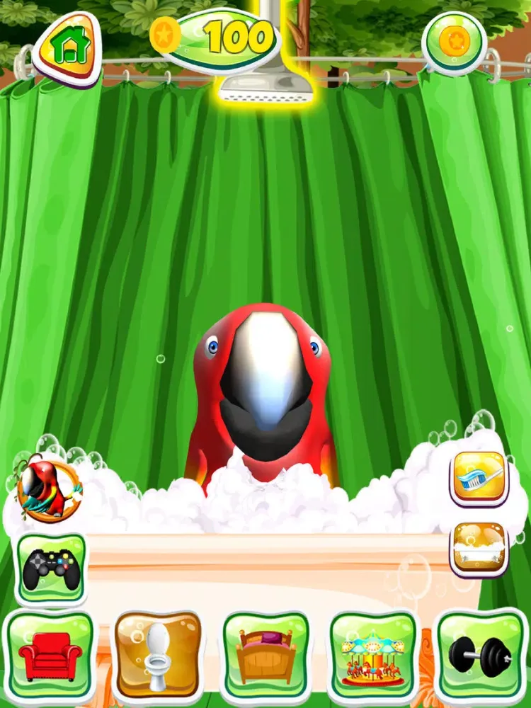 Capturas de tela do Talking Parrot Pet iPad 