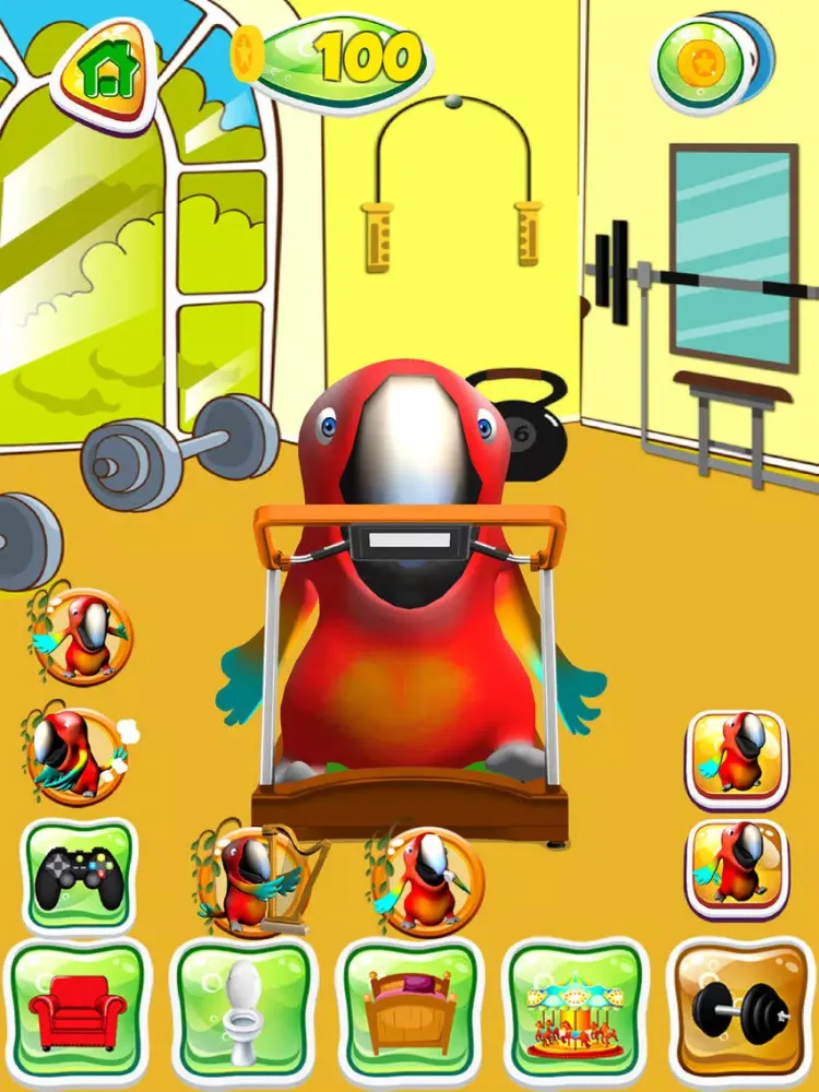 Capturas de tela do Talking Parrot Pet iPad 