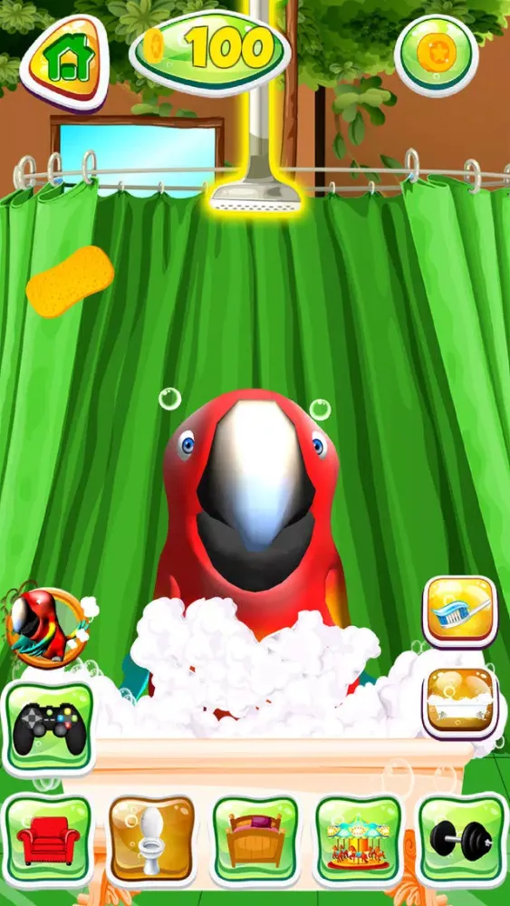 Capturas de tela do Talking Parrot Pet