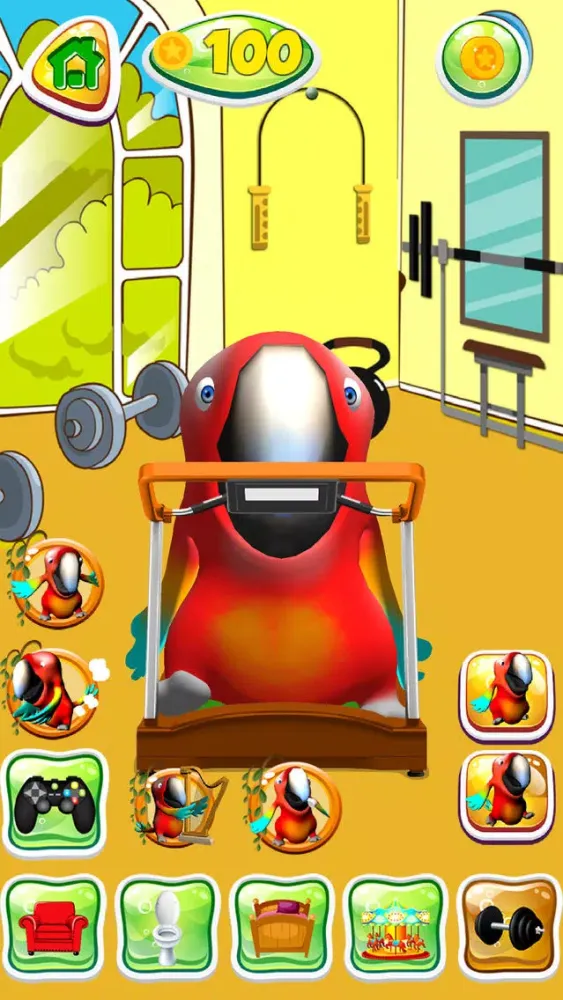 Capturas de tela do Talking Parrot Pet