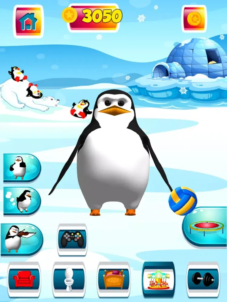 Talking Penguin Pet iPad  Screenshots