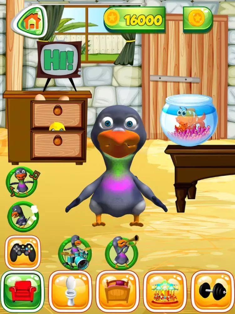 Ảnh chụp màn hình của Talking Pigeon iPad 