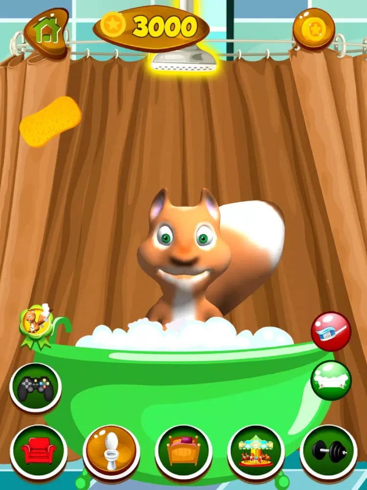 Ảnh chụp màn hình của Talking Squirrel iPad 