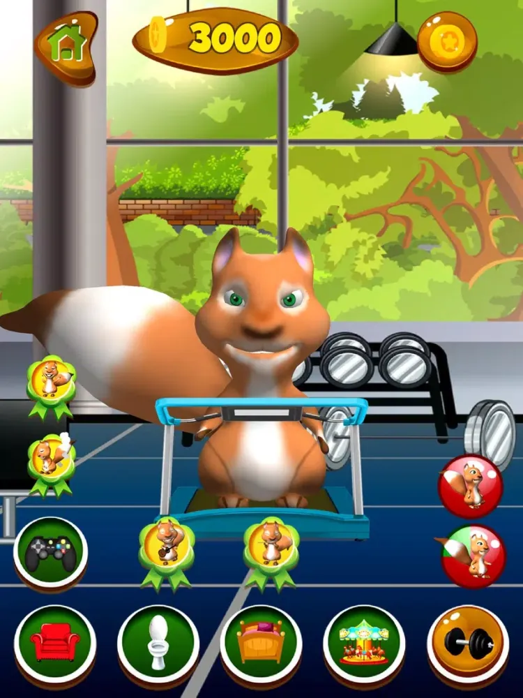 Ảnh chụp màn hình của Talking Squirrel iPad 