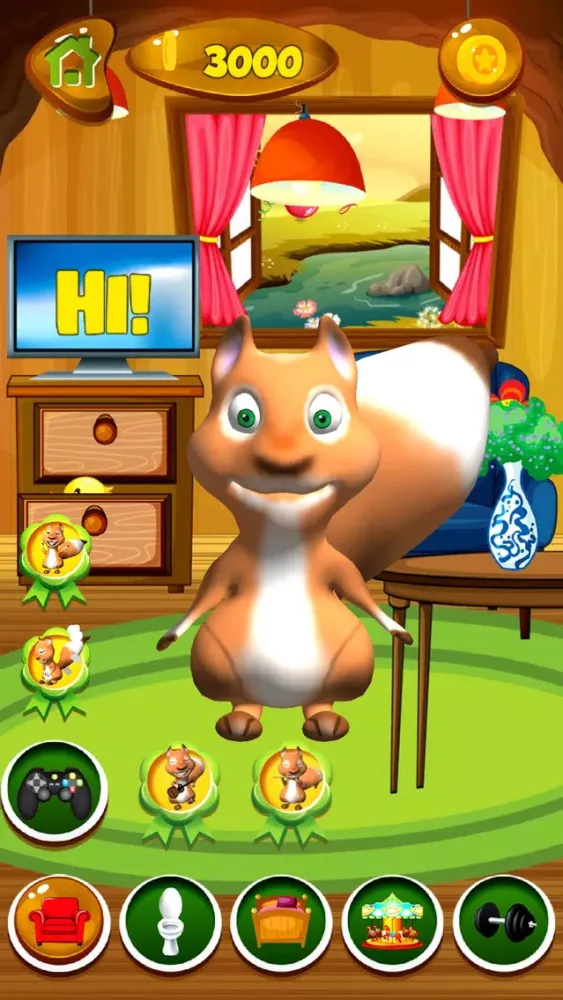Ảnh chụp màn hình của Talking Squirrel