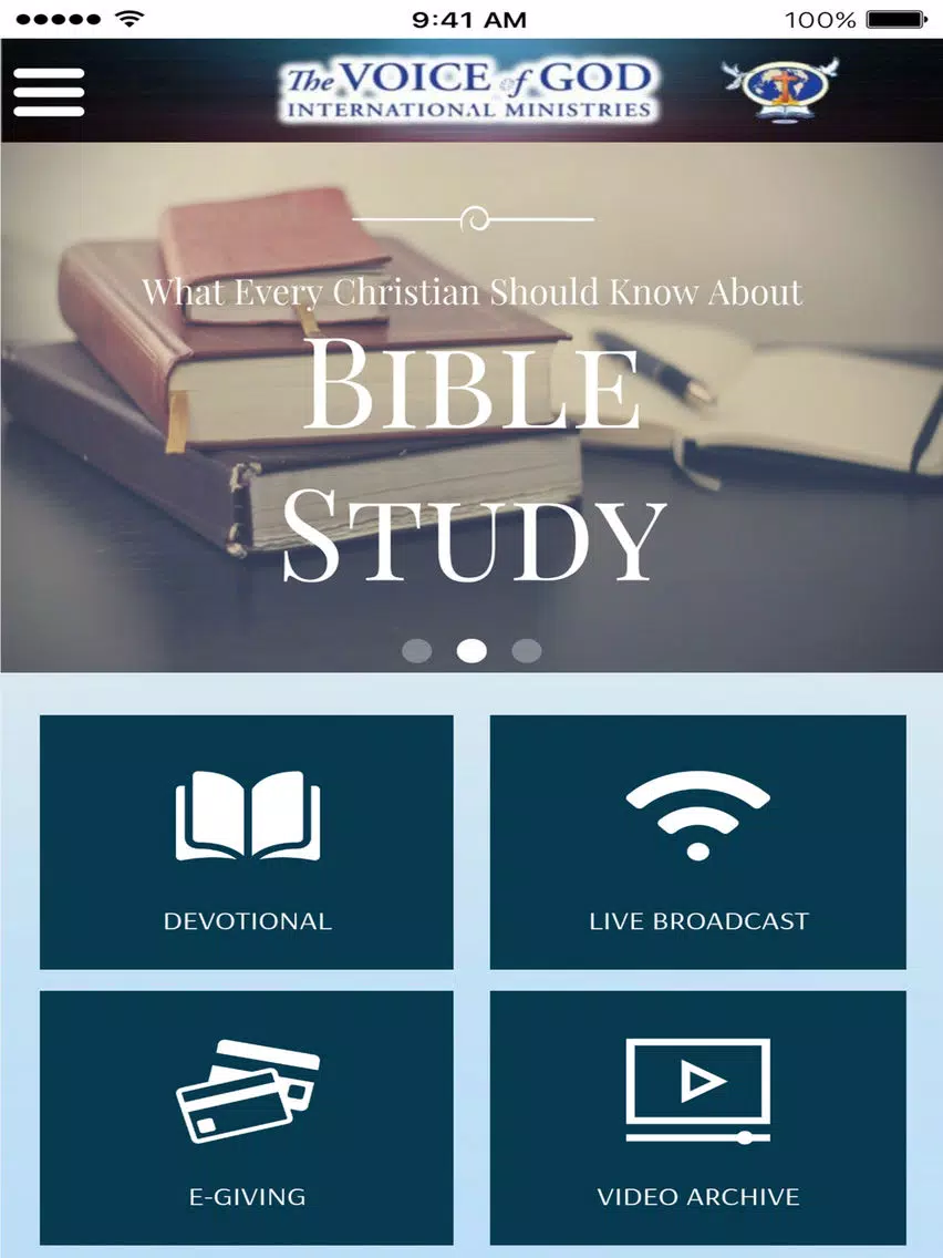 The Voice of God Int'l Min. iPad  Screenshots