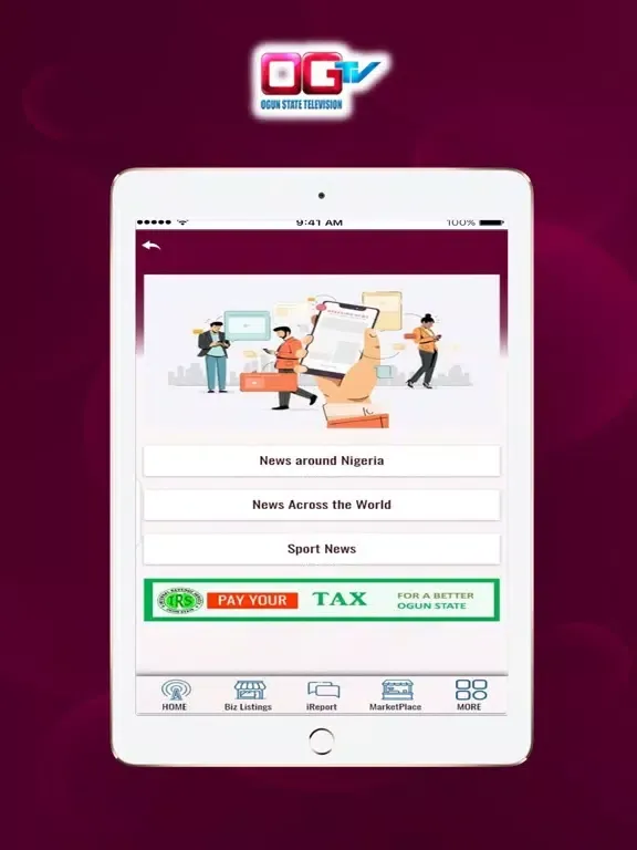 OGTV - Ogun State Television iPad  스크린샷