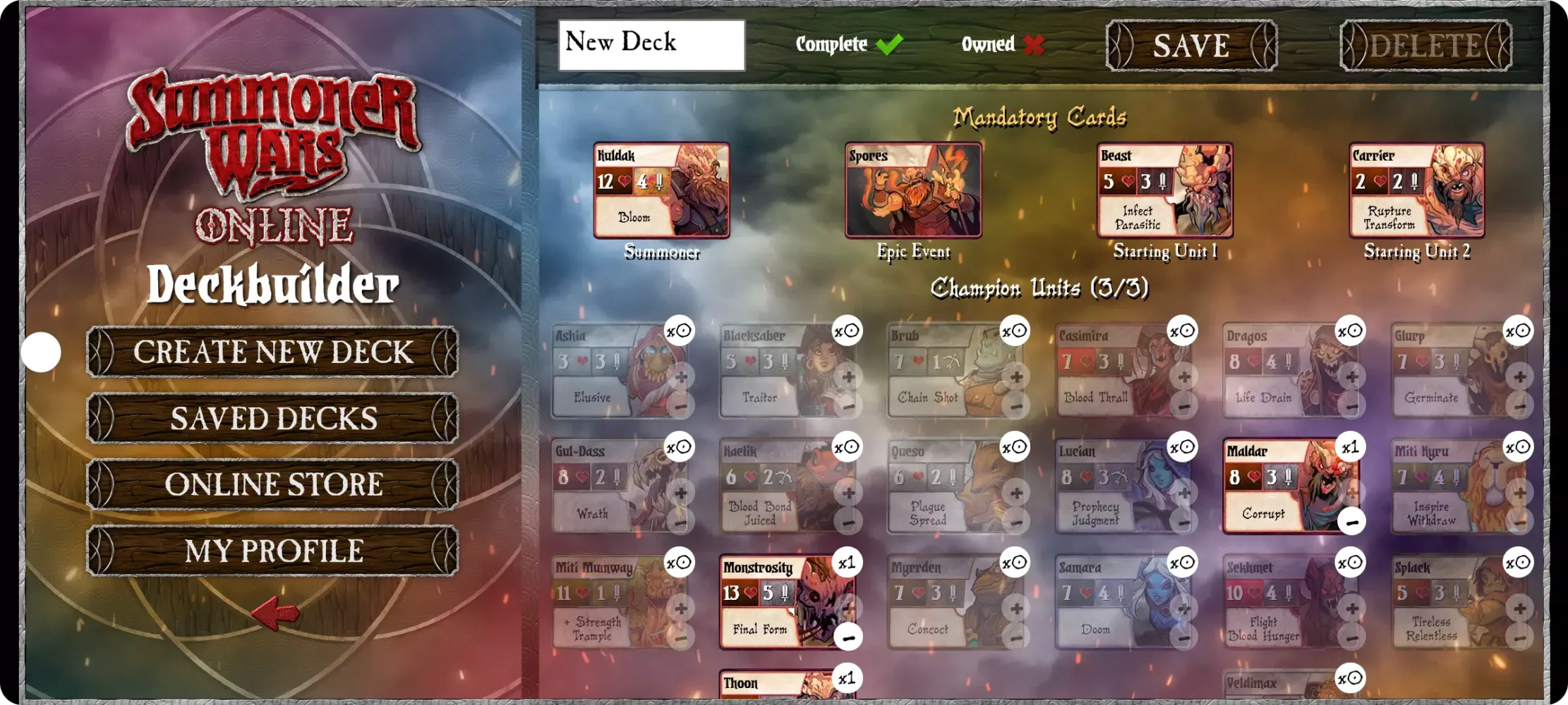 Ảnh chụp màn hình của Summoner Wars Online