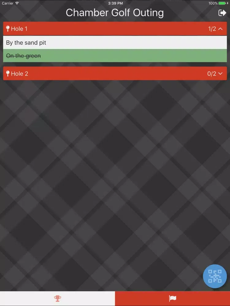Tangkapan layar Scramble QR iPad 