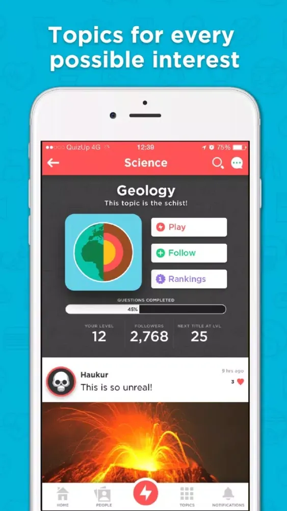 ภาพหน้าจอของ QuizUp®