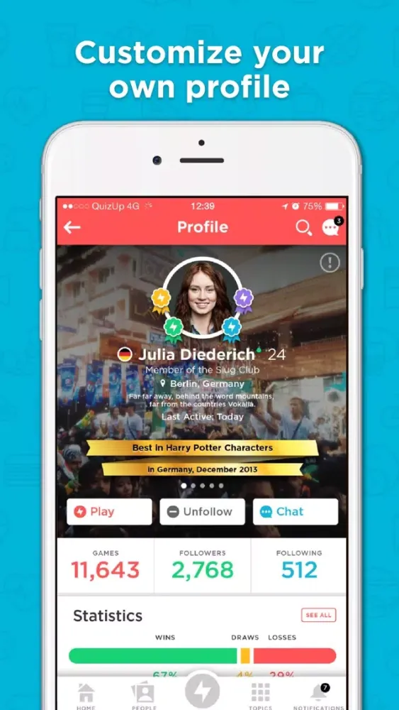 ภาพหน้าจอของ QuizUp®