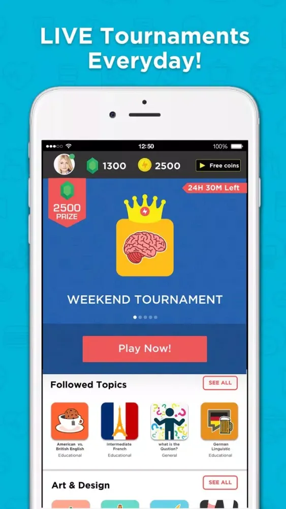 ภาพหน้าจอของ QuizUp®