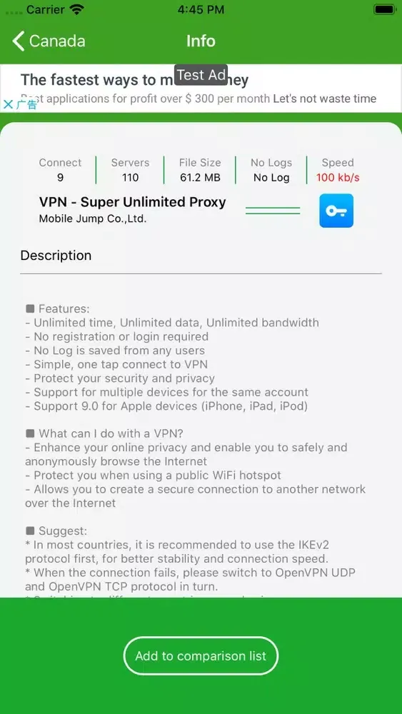 VPN List - Compare VPN Master Ekran Görüntüleri