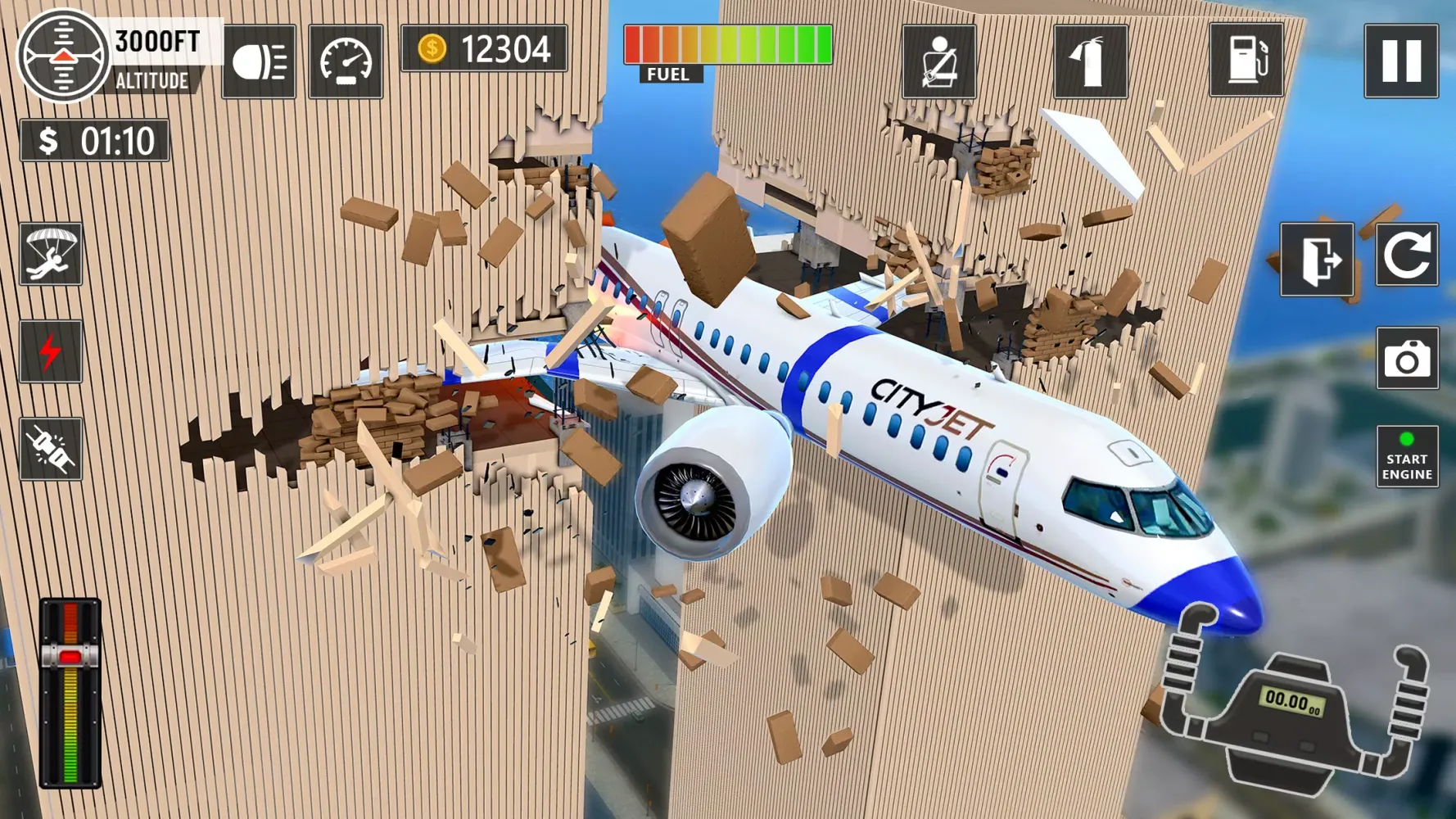 Plane Flight - Crash Simulator Screenshots