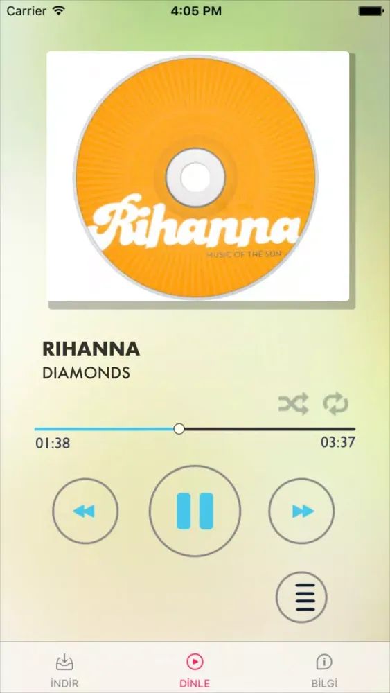 Tangkapan layar Mp3 Dinle