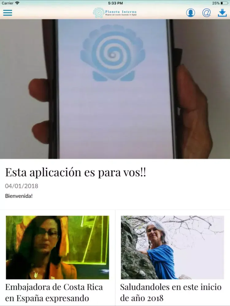 Zrzuty ekranu Planeta Interno iPad 