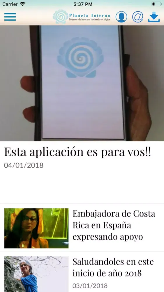Zrzuty ekranu Planeta Interno