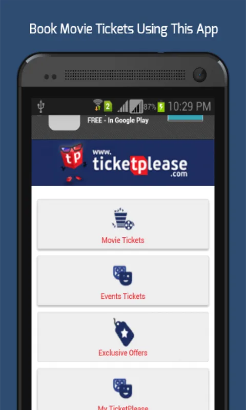 Movie Ticket Booking Screenshots