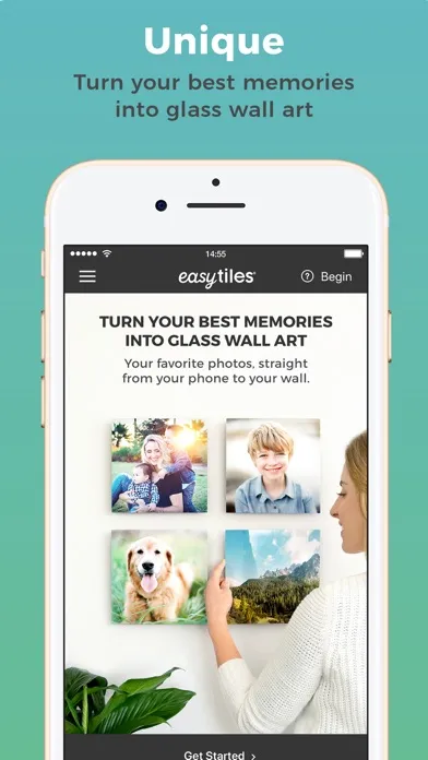 Captures d'écran de EasyTiles - Glass Photo Prints
