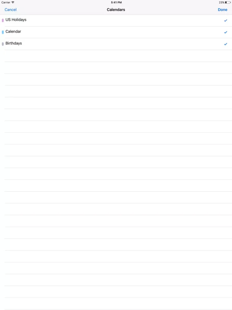 ภาพหน้าจอของ Days & Dates iPad 