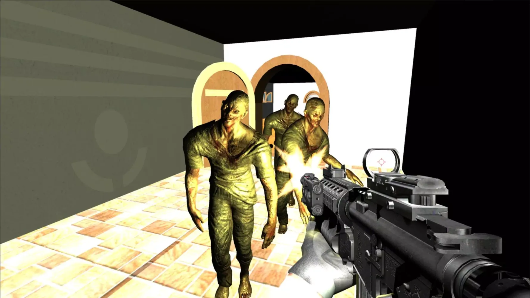 Tangkapan layar Shooting Zombies 3D Game