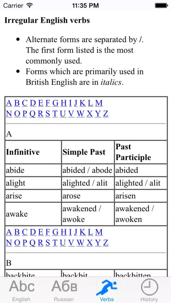 English-Russian/Russian-English Lite应用截图