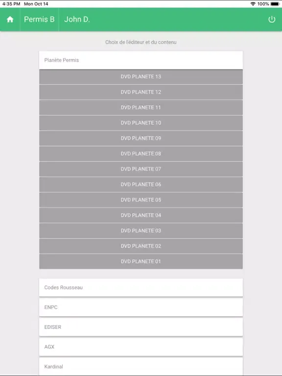 Mobipermis iPad  Screenshots