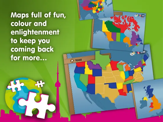 Ảnh chụp màn hình của Planet Geo - Fun Games of World Geography for Kids iPad 