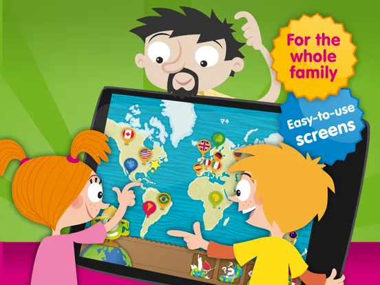 Ảnh chụp màn hình của Planet Geo - Fun Games of World Geography for Kids iPad 