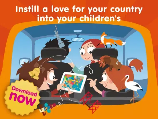 ภาพหน้าจอของ Kids US Atlas - United States Fun Geography Games iPad 