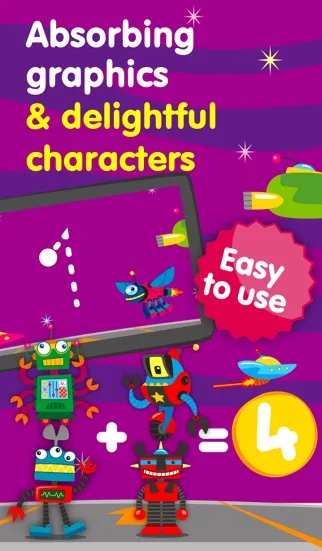 Robots & Numbers - games to learn numbers and practice counting, sums & basic maths for kids and toddlers (Premium) Screenshots
