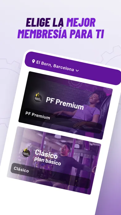 Tangkapan layar Planet Fitness Spain