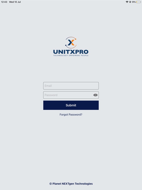 Tangkapan skrin UnitXPro Lite iPad 