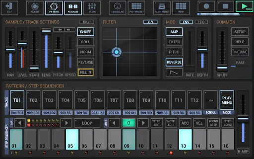 Tangkapan layar G-Stomper Studio