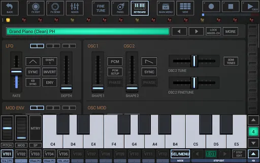 Tangkapan layar G-Stomper Studio
