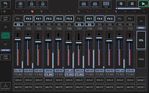 Tangkapan layar G-Stomper Studio