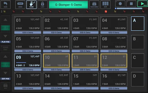 Tangkapan layar G-Stomper Studio