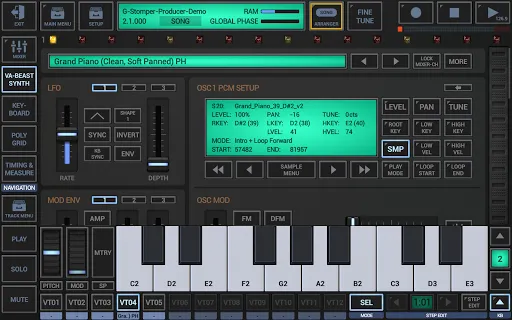 Скриншоты G-Stomper Producer