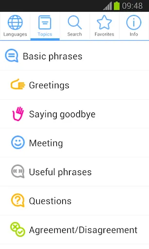 Capturas de pantalla de Phrasebook PRO (16 languages)
