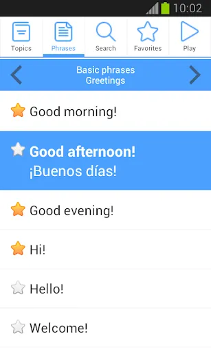 Capturas de pantalla de Phrasebook PRO (16 languages)